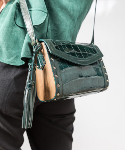 CLUTCH COCODRILO GRÜN