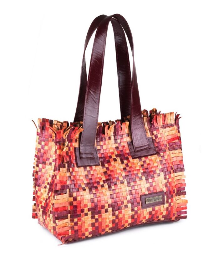 TOTE BAG COWHIDE CONNOLLY WINE