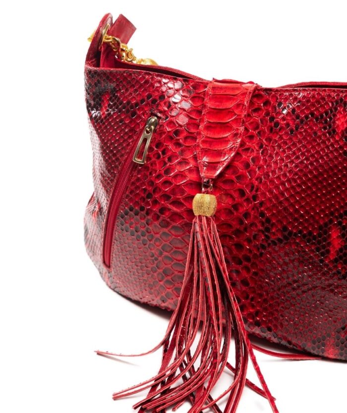 BANDOLERA PYTHON ROJO MOTEADO