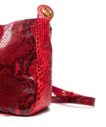 SPOTTED RED PYTHON CROSSBODY BAG