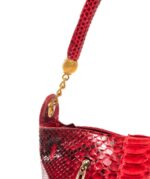 SPOTTED RED PYTHON CROSSBODY BAG