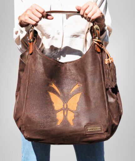 SHOPPER BAG BUFF MARRON / SERRAJE TABACO