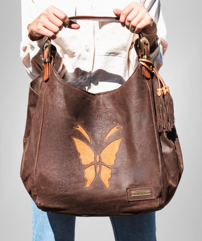 SHOPPER BAG BUFF BROWN / TOBACCO SPLIT LEATHER