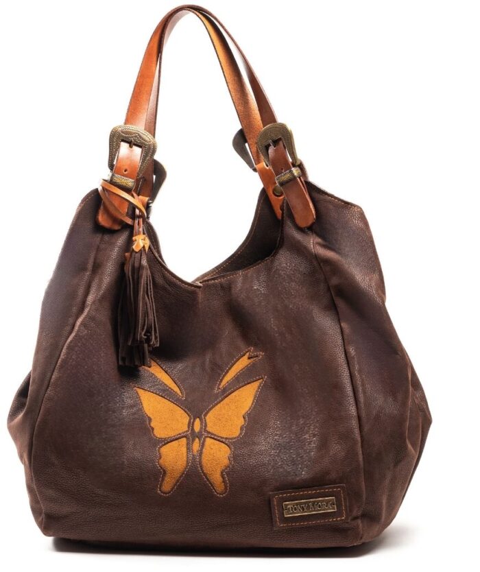 SHOPPER BAG BUFF BROWN / TOBACCO SPLIT LEATHER