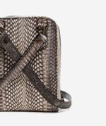 SPECKLED GREY COBRA CROSSBODY BAG