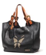 SHOPPER BAG CLUB NEGRO / SERRAJE BEIGE