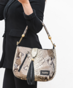 1132 SHOPPER BAG PITON GRIS CLARO