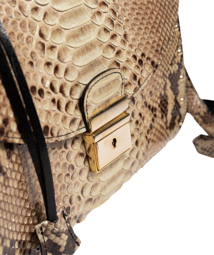 1245 CLUTCH PYTHON LIGHT GREY