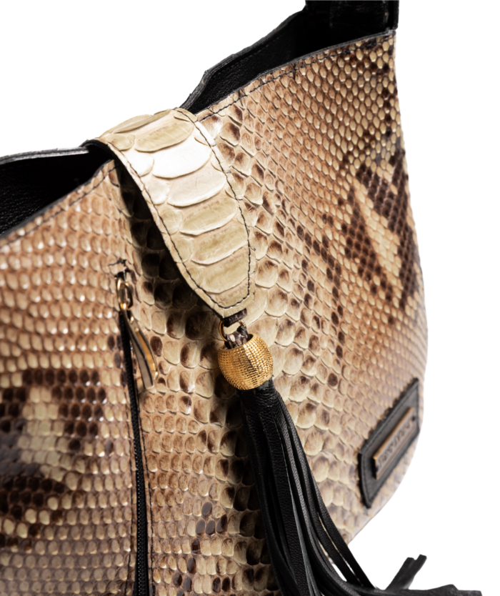1132 SHOPPER BAG PITON GRIS CLARO
