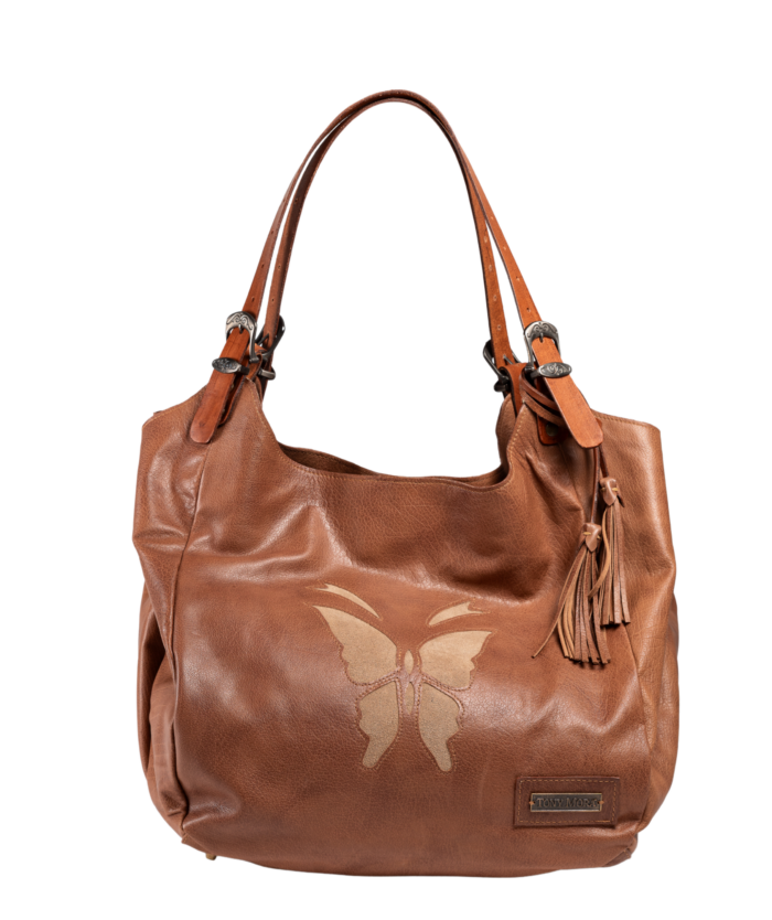 1017 SHOPPER BAG MARRÓN CLARO / SERRAJE CLARO