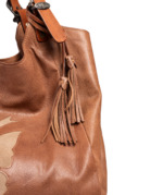 1017 SHOPPER BAG MARRÓN CLARO / SERRAJE CLARO