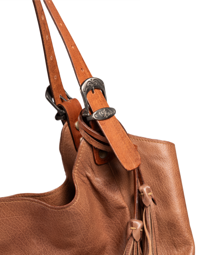 1017 SHOPPER BAG MARRÓN CLARO / SERRAJE CLARO
