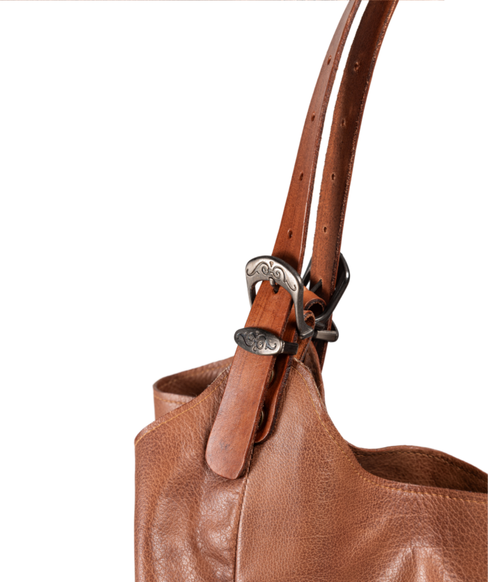 1017 SHOPPER BAG MARRÓN CLARO / SERRAJE CLARO