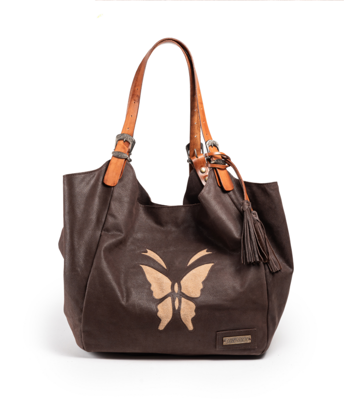 1017 SHOPPER BAG MARRÓN / SERRAJE BEIGE