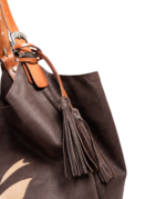 1017 SHOPPER BAG MARRÓN / SERRAJE BEIGE