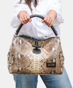 1131 SHOPPER BAG PITON GRIS CLARO