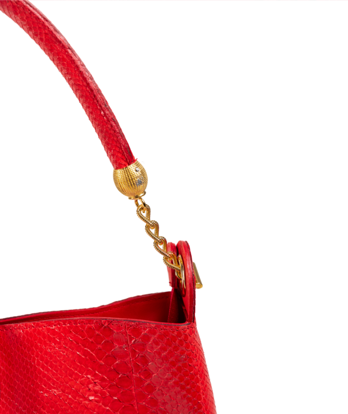 1132 SHOPPER BAG PITON ROJO BC