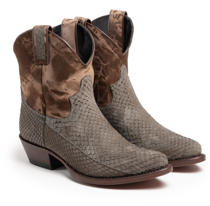 3051 J LINI PITON BC GRIS / FLOREADO MARRON