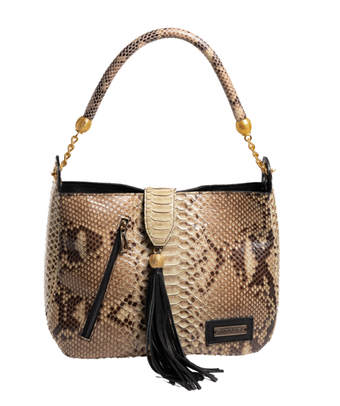 1132 SHOPPER BAG PITON GRIS CLARO