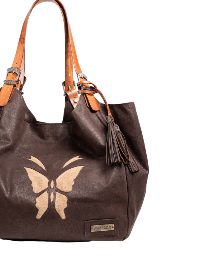 1017 SHOPPER BAG MARRÓN / SERRAJE BEIGE