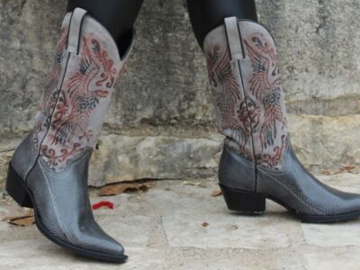 identificar botas de pitón o aveztruz